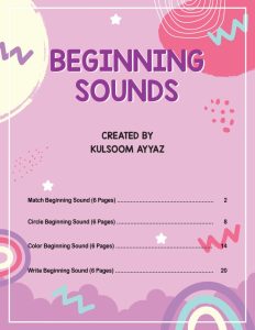 "Rich Results on Google's SERP when searching for 'Beginning Sounds Worksheets – Fun Phonics Practice'"